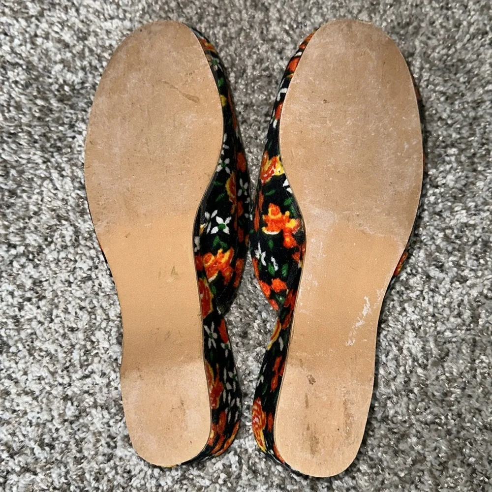 Slippers velour made in Poland size 36 European (23 cm long) - Picture 4 of 7